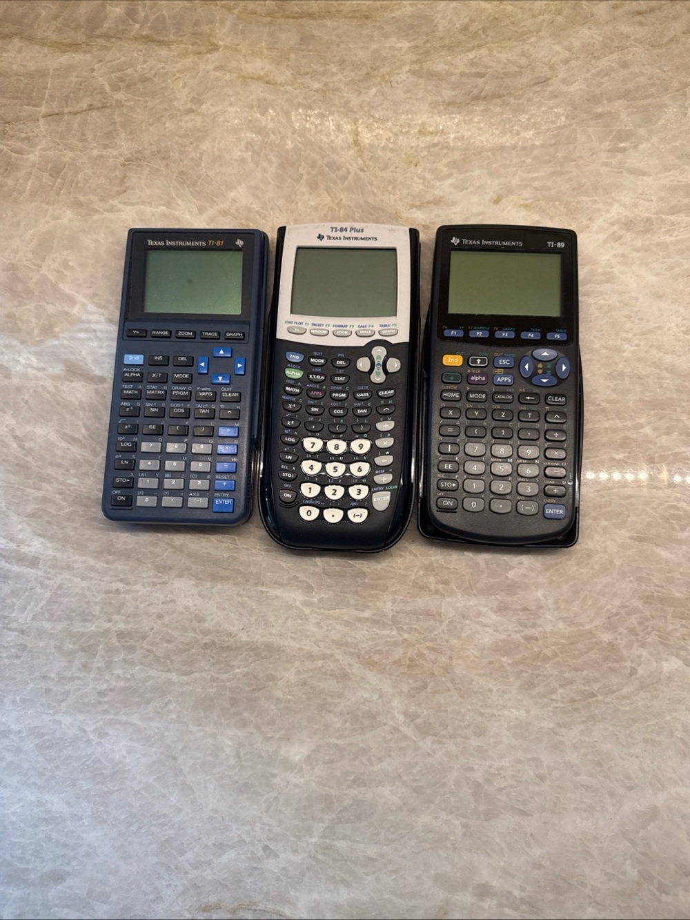 Texas InstrumentsTI 81 , TI-84 plus, TI89 Graphing Calculator Tested W/ cover